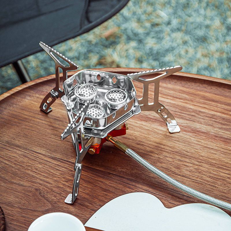 Portable Camping Gas Stove Lightweight Outdoor Hiking Cooking Gear