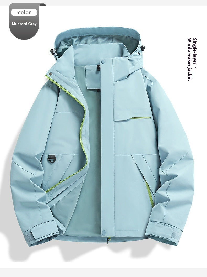 Spring Autumn Shell Jacket Waterproof Windproof Outdoor Cycling