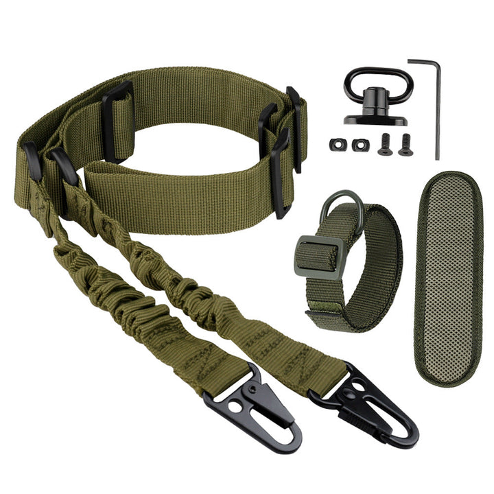 Double Point Nylon Tactical Strap Adjustable Cross Body Utility Rope