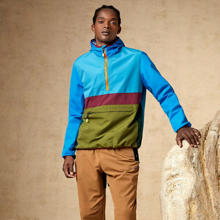 Mens Casual Waterproof Windproof Jacket Outdoor Mountaineering Loose Fit