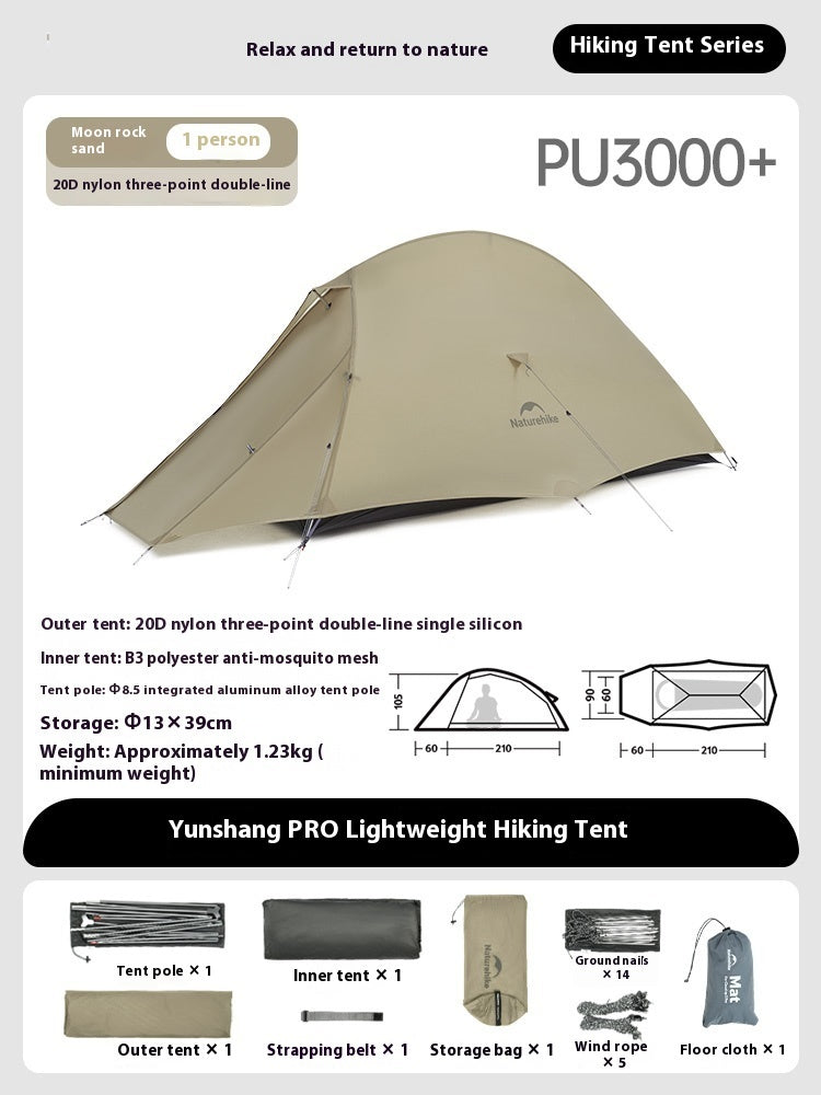 Ultralight Hiking Tent Lightweight Rainproof Outdoor Mountaineering Shelter