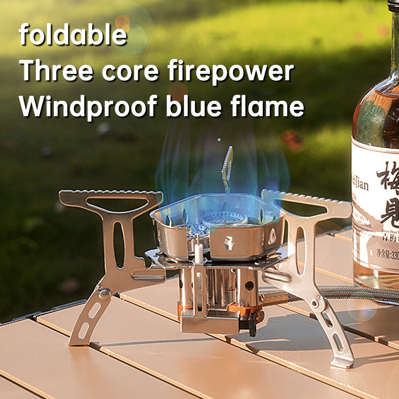Portable Camping Gas Stove Lightweight Outdoor Hiking Cooking Gear