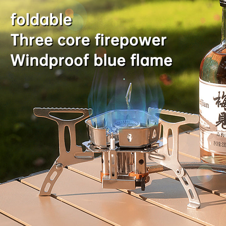 Portable Camping Gas Stove Lightweight Outdoor Hiking Cooking Gear