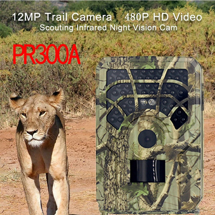 PR300A Night Vision Trail Camera 12MP 1080P Wide Angle