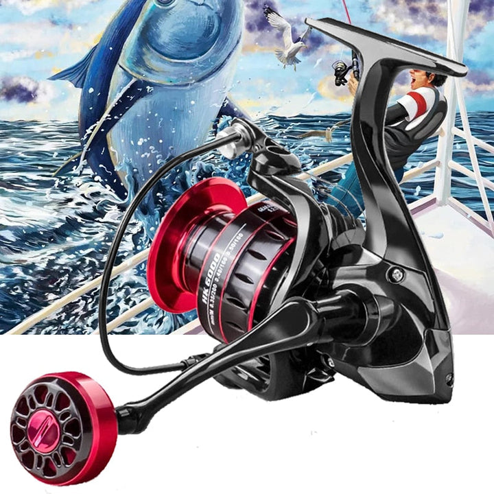 Spinning Fishing Reel 1000-7000 Metal Spool 8kg Drag Power