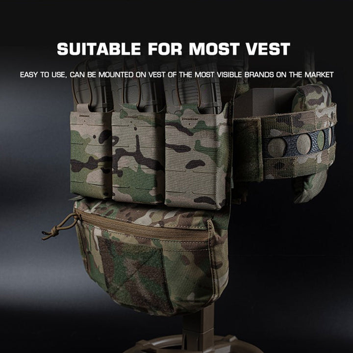 Tactical Hunting Vest Drop Pouch Airsoft Outdoor Sports Gear