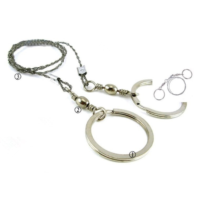 Portable Hand Chain Saw Survival Wire Emergency Outdoor Camping