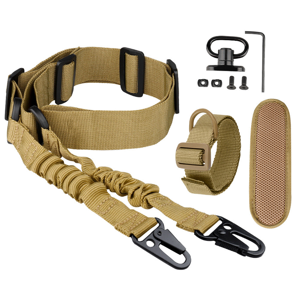 Double Point Nylon Tactical Strap Adjustable Cross Body Utility Rope