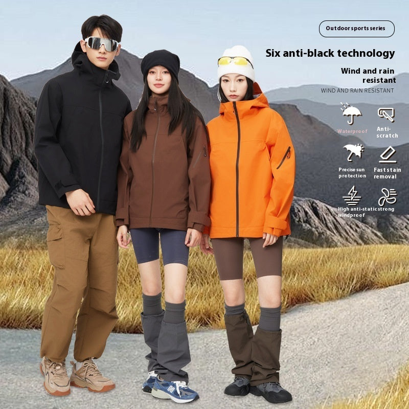 Mountain Hard Shell Jacket Waterproof Windproof Breathable Outdoor Wear
