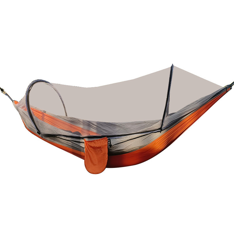 Automatic Mosquito Net Hammock Outdoor Camping Anti Roll Nylon