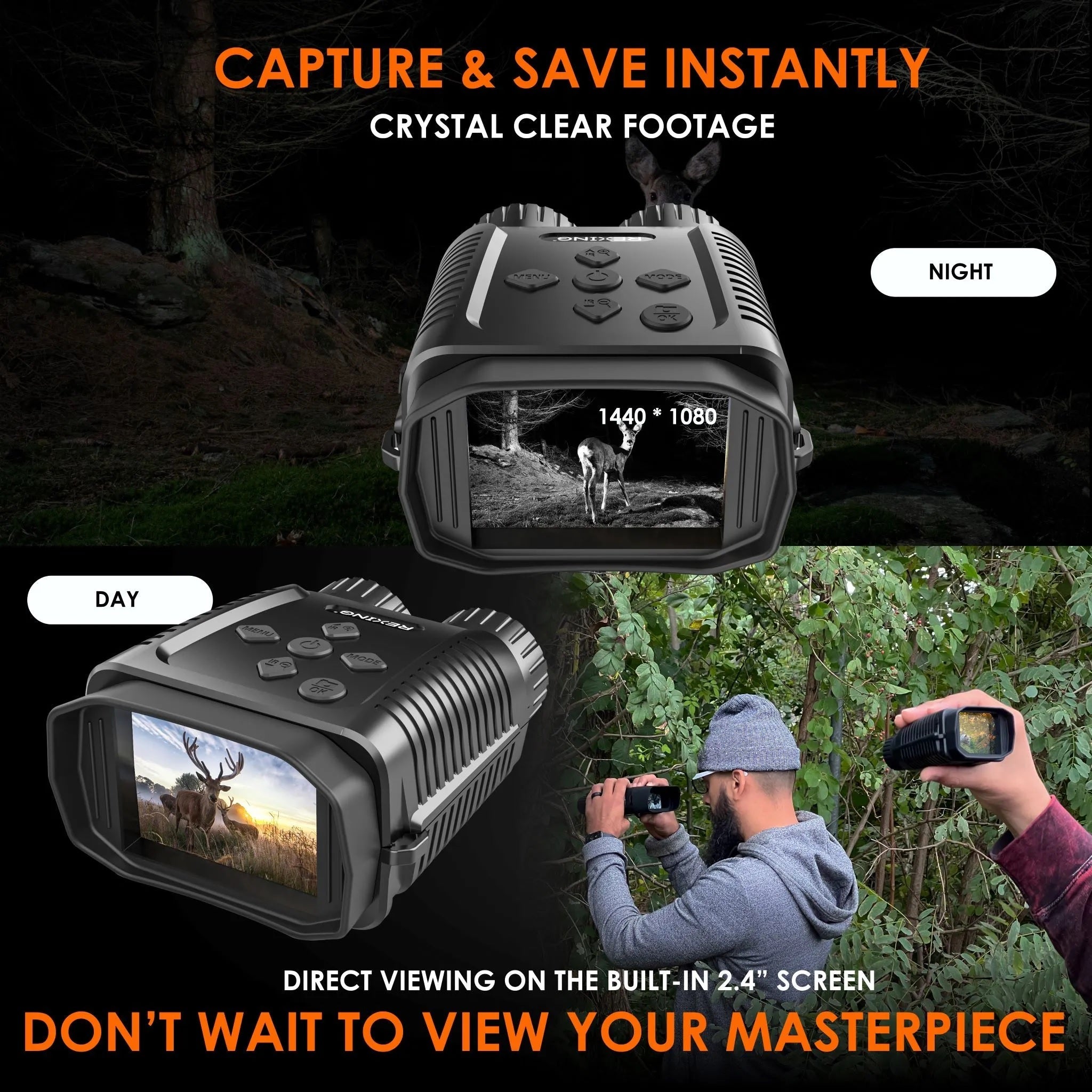 B1 Mini 1080p Night Vision Digital Binoculars Infrared Camera