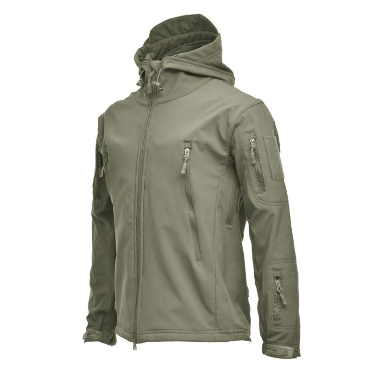 Mens Camouflage Jacket Waterproof Windproof Tactical Hooded Winter Coat