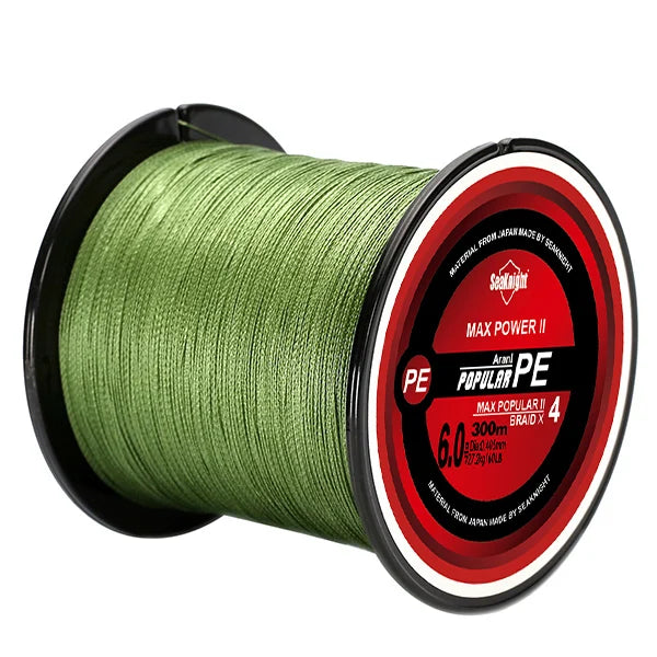 TriPoseidon Braided Fishing Line 300M Multi Strength PE