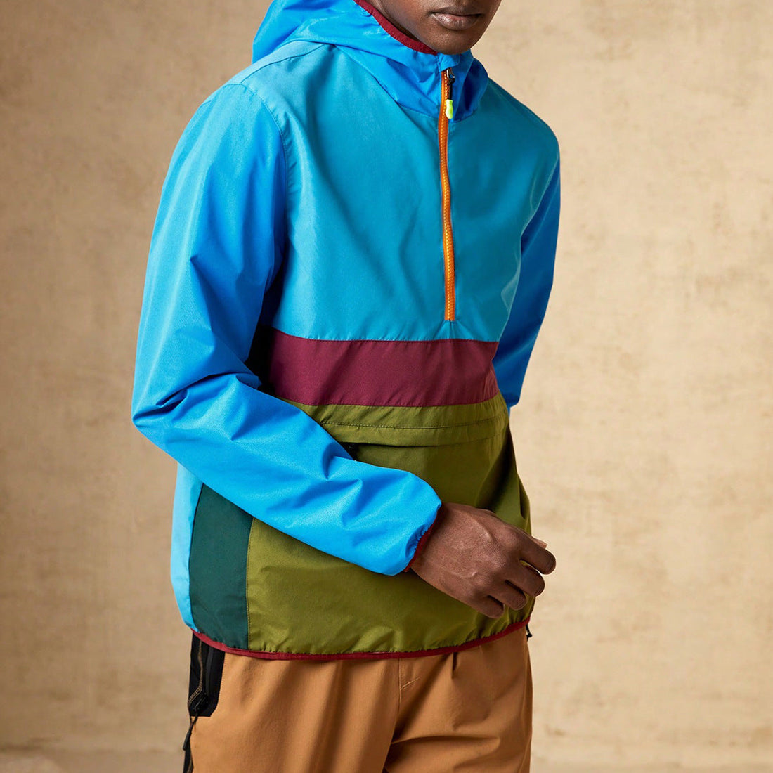 Mens Casual Waterproof Windproof Jacket Outdoor Mountaineering Loose Fit