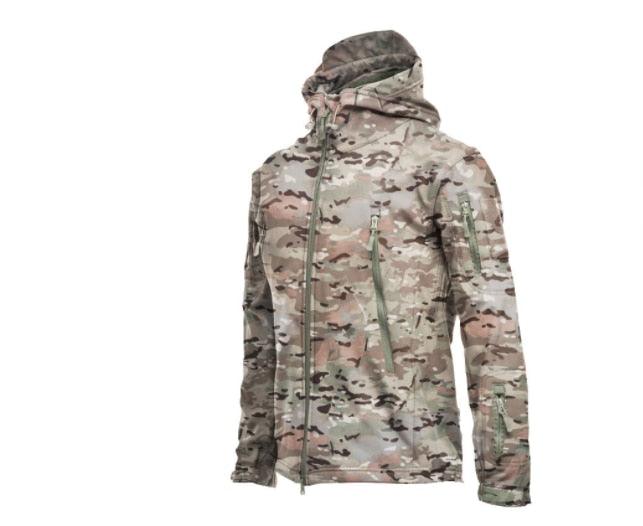 Mens Camouflage Jacket Waterproof Windproof Tactical Hooded Winter Coat