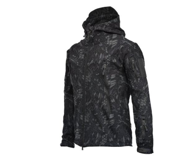 Mens Camouflage Jacket Waterproof Windproof Tactical Hooded Winter Coat